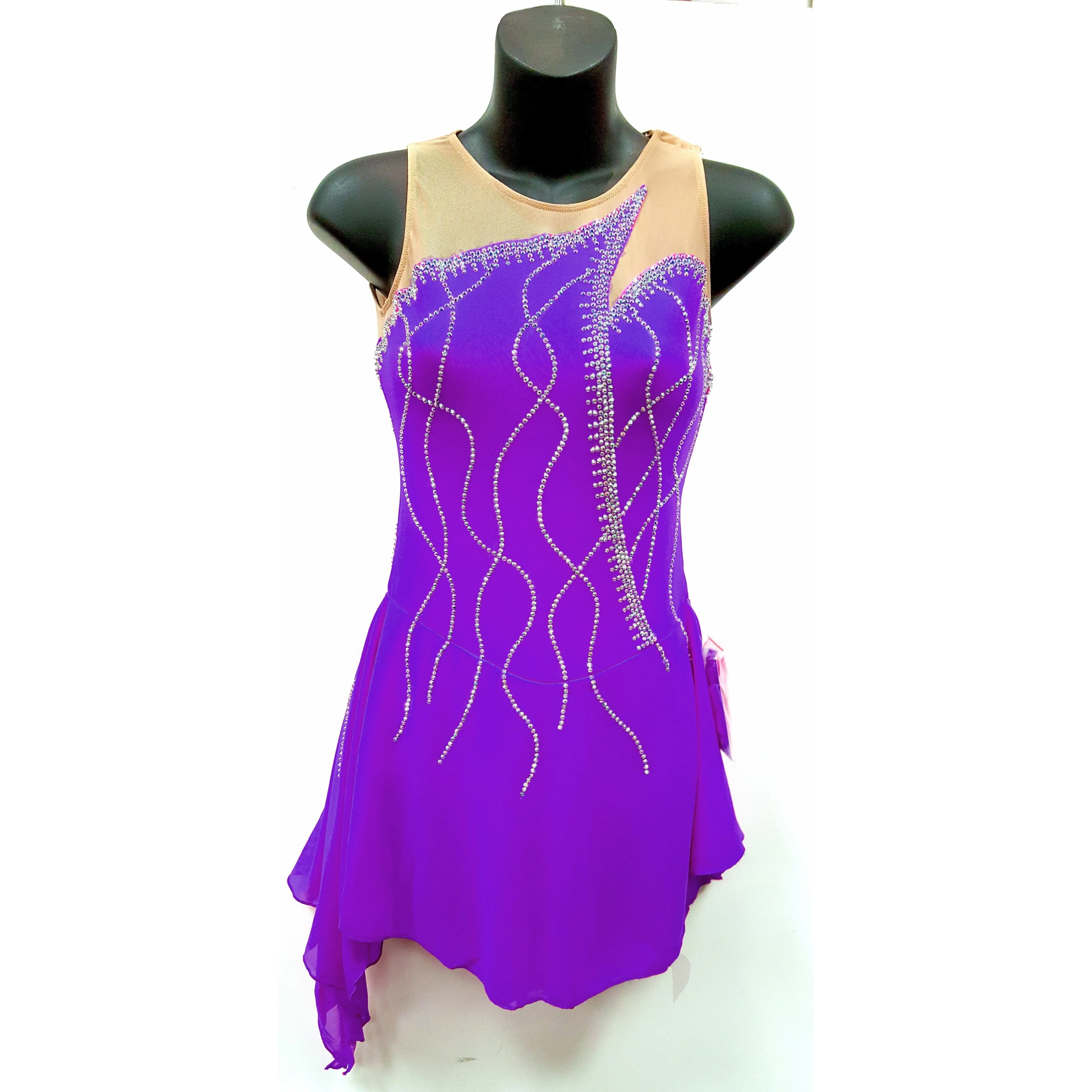 Figure Skating Dress - 100's Crystals SU250 Available 6 Colours