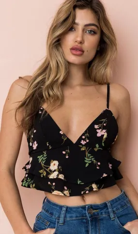 Floral V Neck Camisole