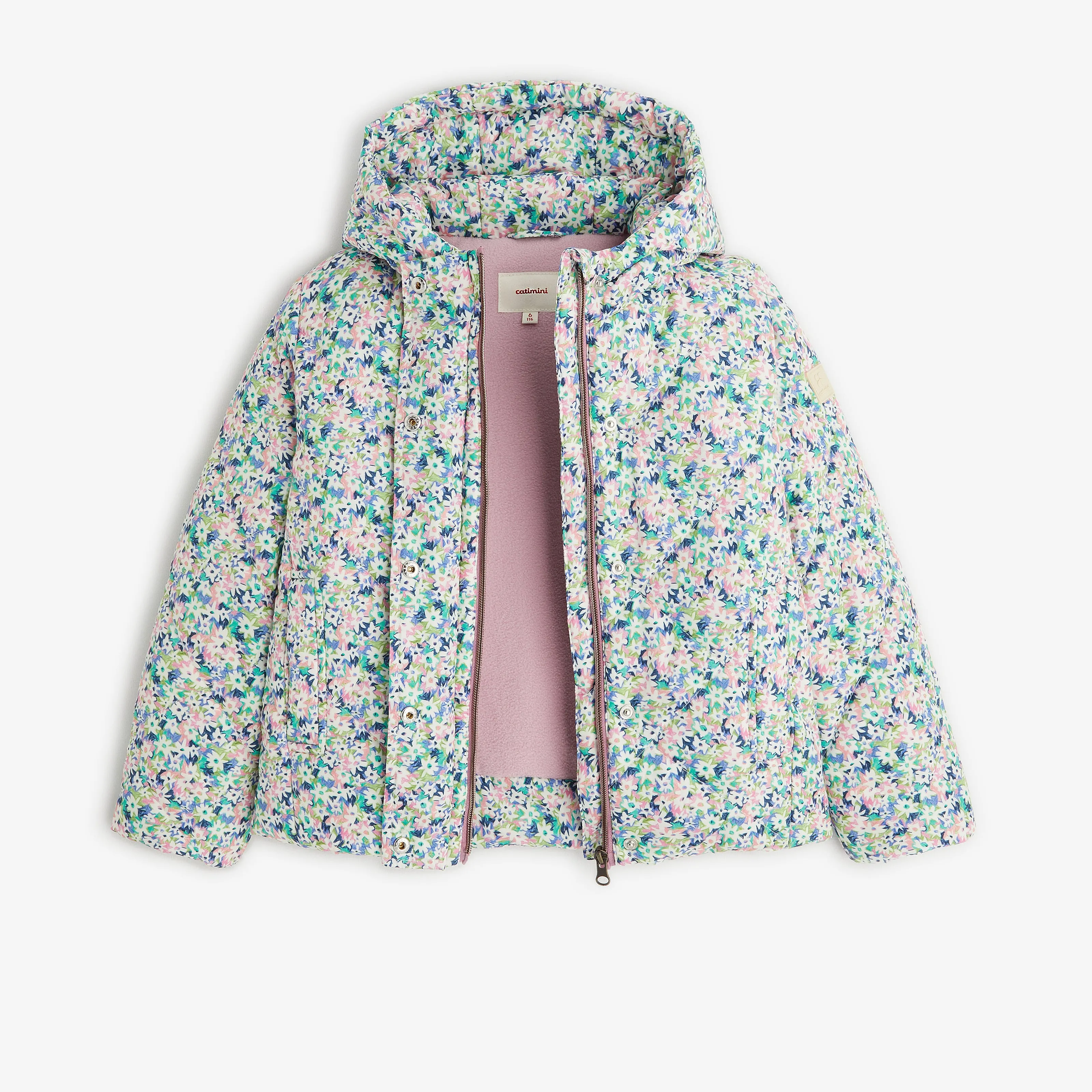 Girls' purple parka