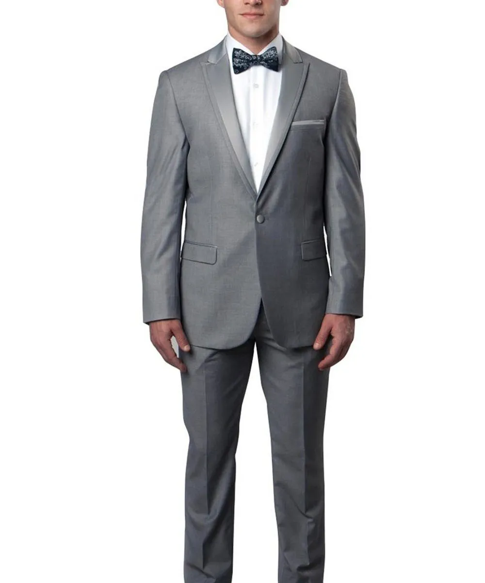 Grey Slim Men's Tuxedo Suit