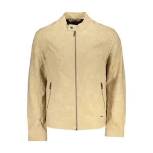 Guess Jeans Chic Beige Long Sleeve Sports Jacket