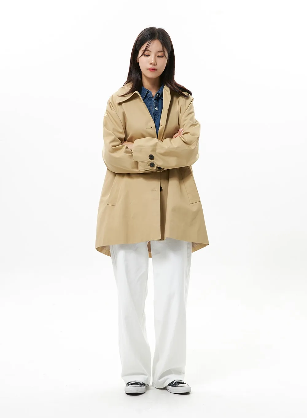 Half Trench Coat OS310