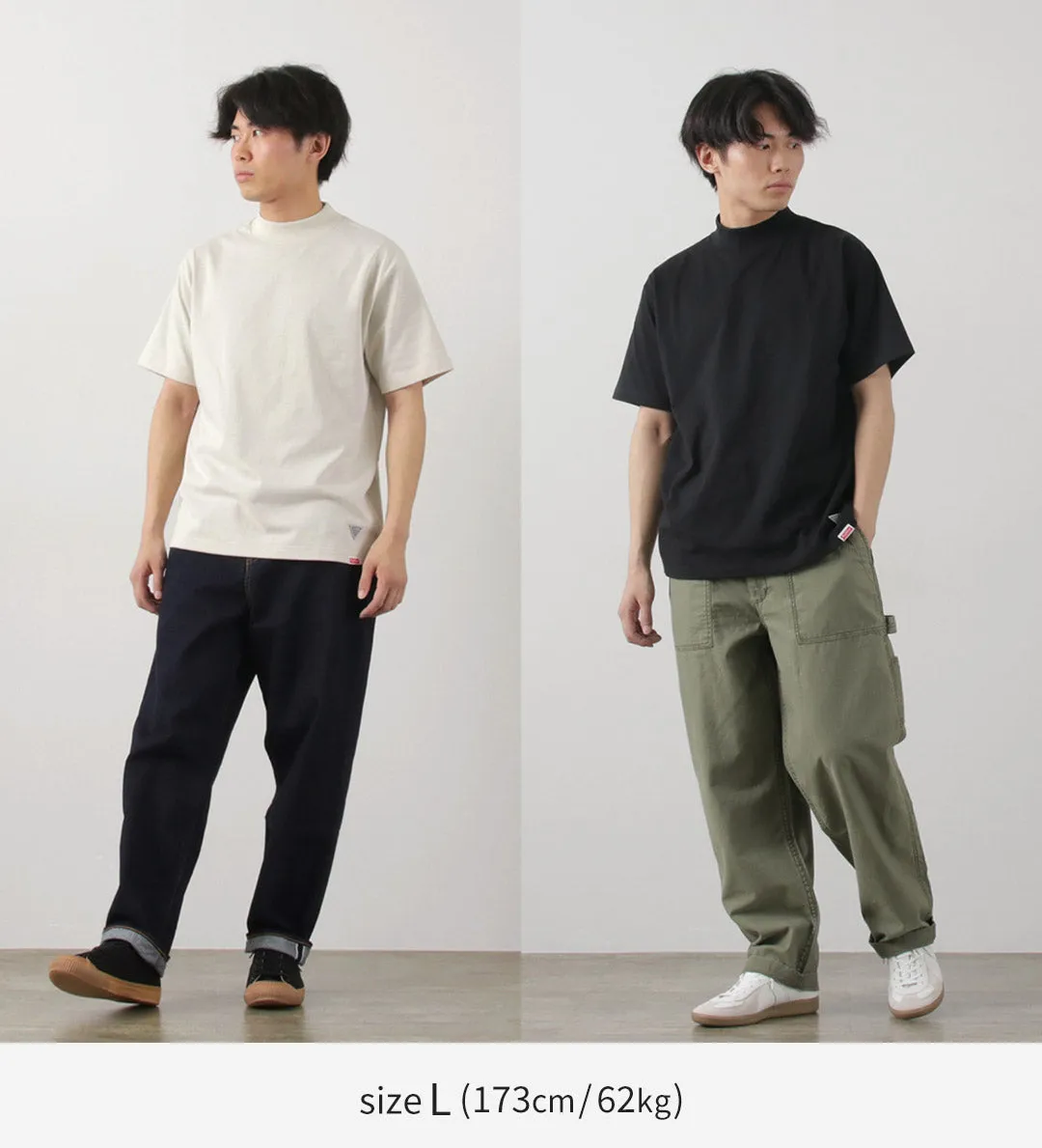 HEALTHKNIT / HEALTHKNIT×RAG  Mock Neck T-Shirt