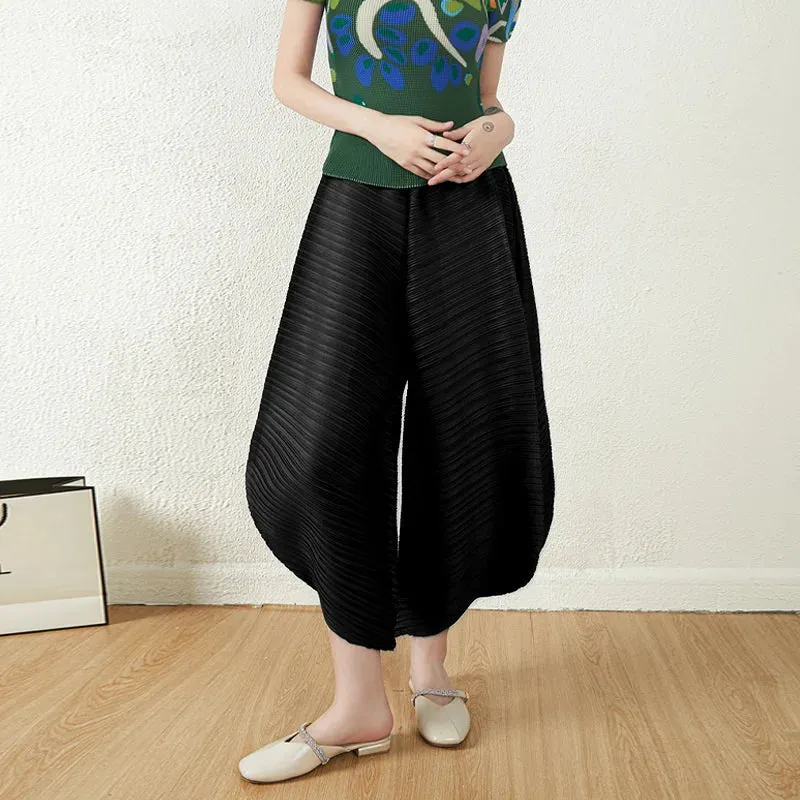 HEYFANCYSTYLE Tokyo Pleated Balloon Ankle Pants