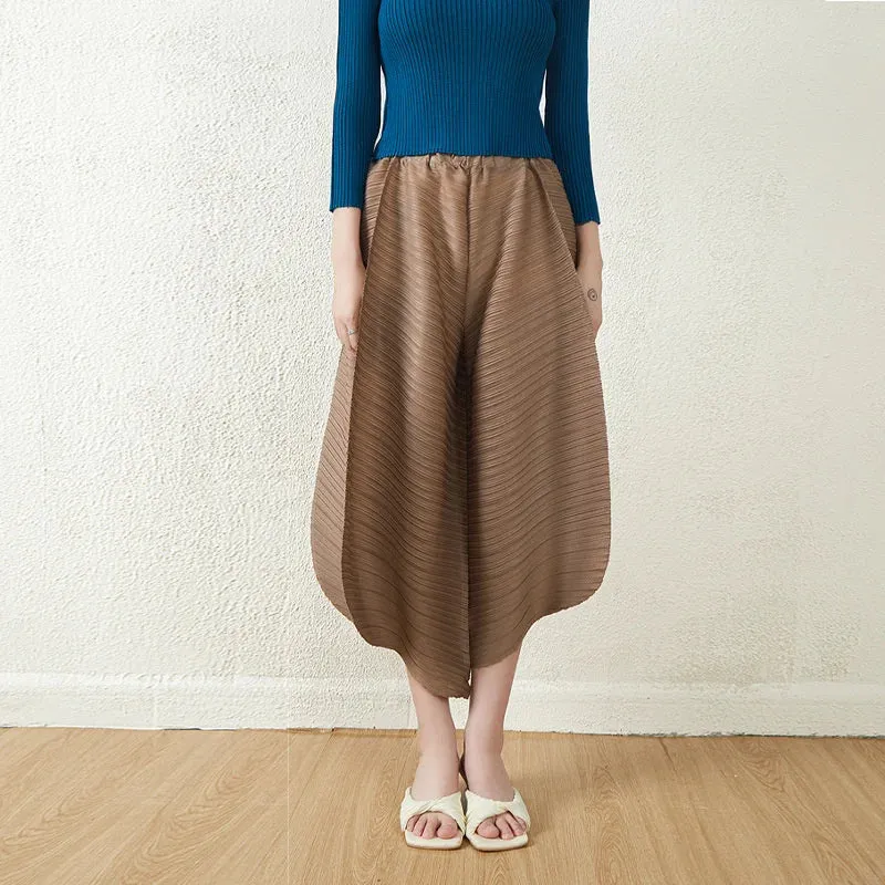 HEYFANCYSTYLE Tokyo Pleated Balloon Ankle Pants