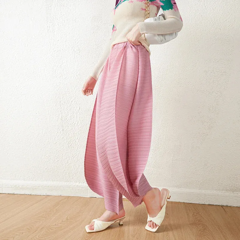 HEYFANCYSTYLE Tokyo Pleated Balloon Ankle Pants