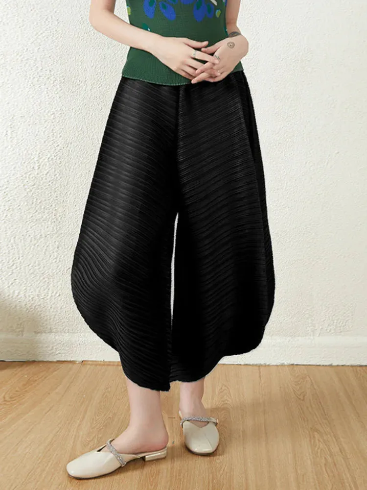 HEYFANCYSTYLE Tokyo Pleated Balloon Ankle Pants