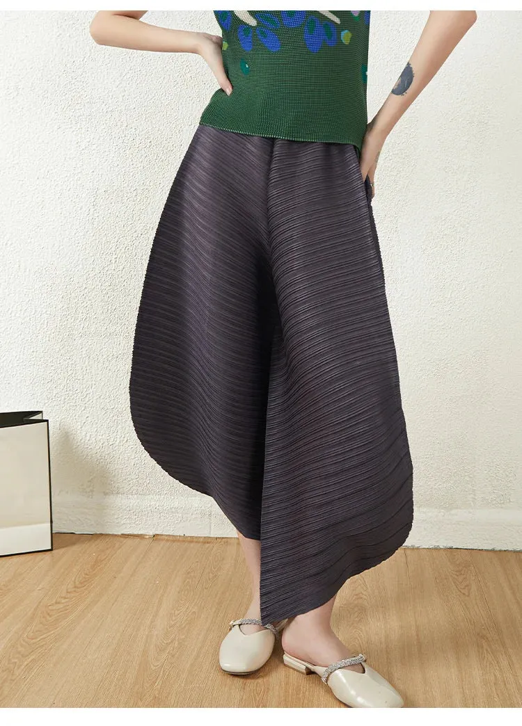 HEYFANCYSTYLE Tokyo Pleated Balloon Ankle Pants