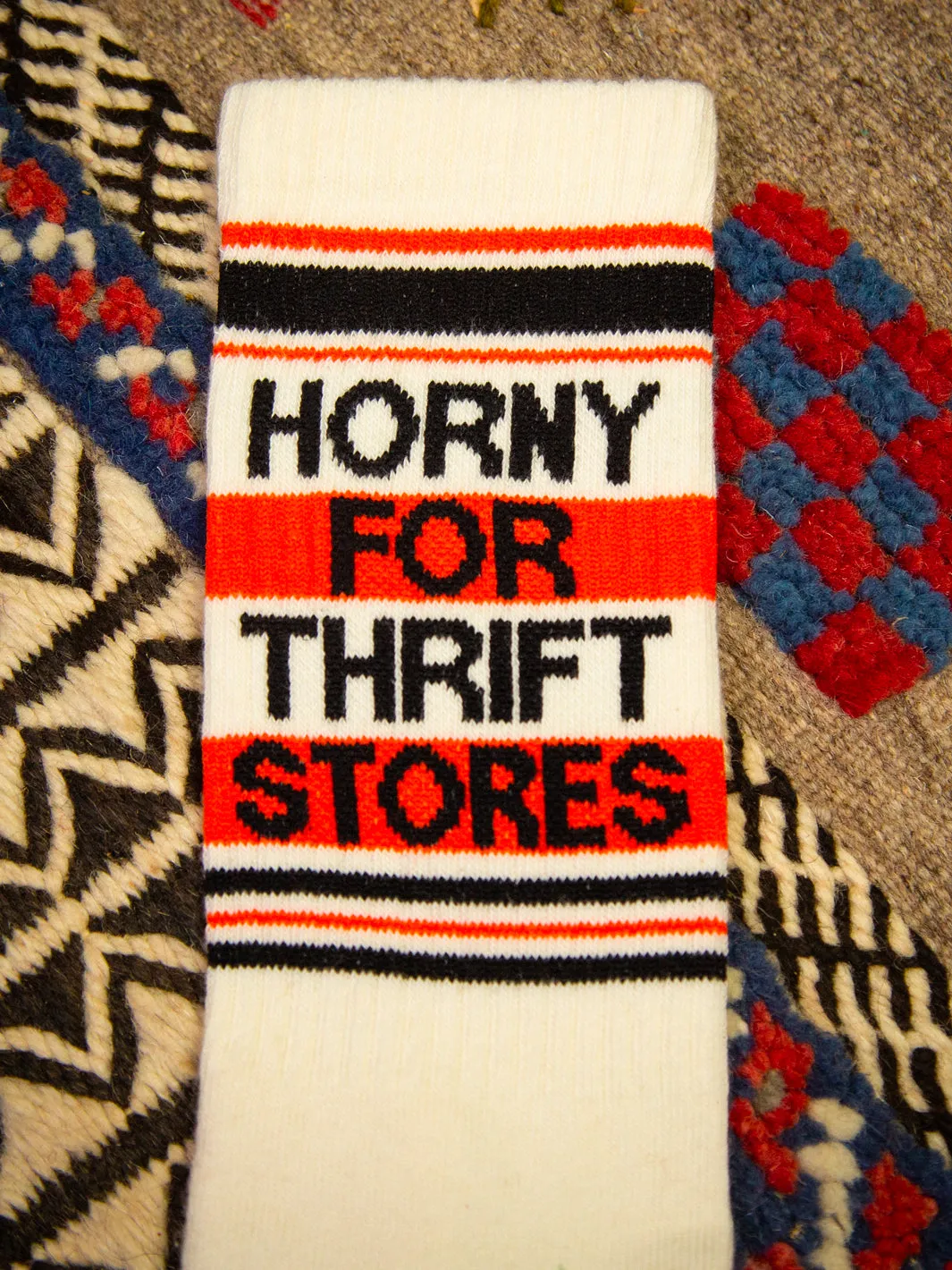 HORNY FOR THRIFT STORES SOCKS