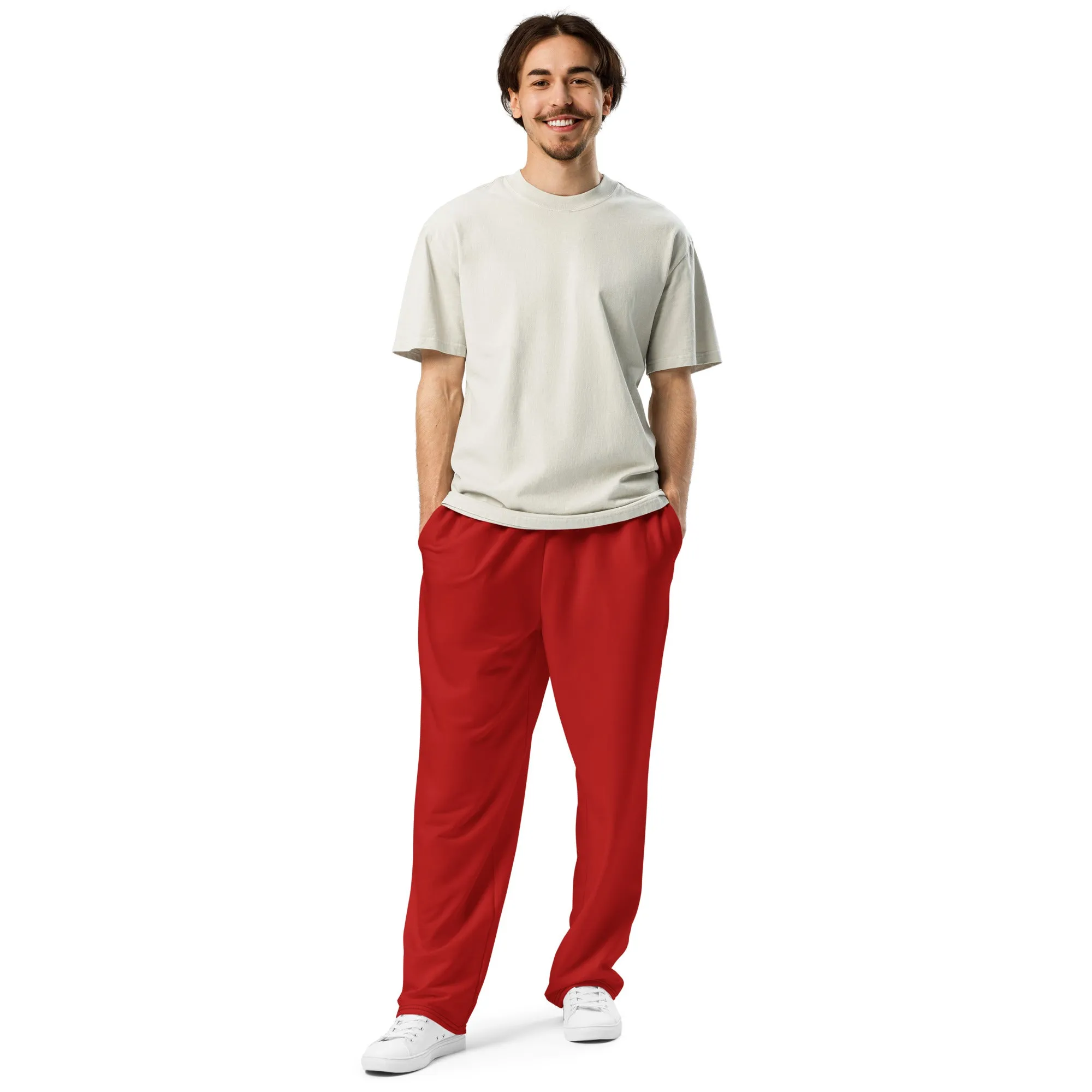 Humble Sportswear™ Corsa Red Wide-leg Joggers