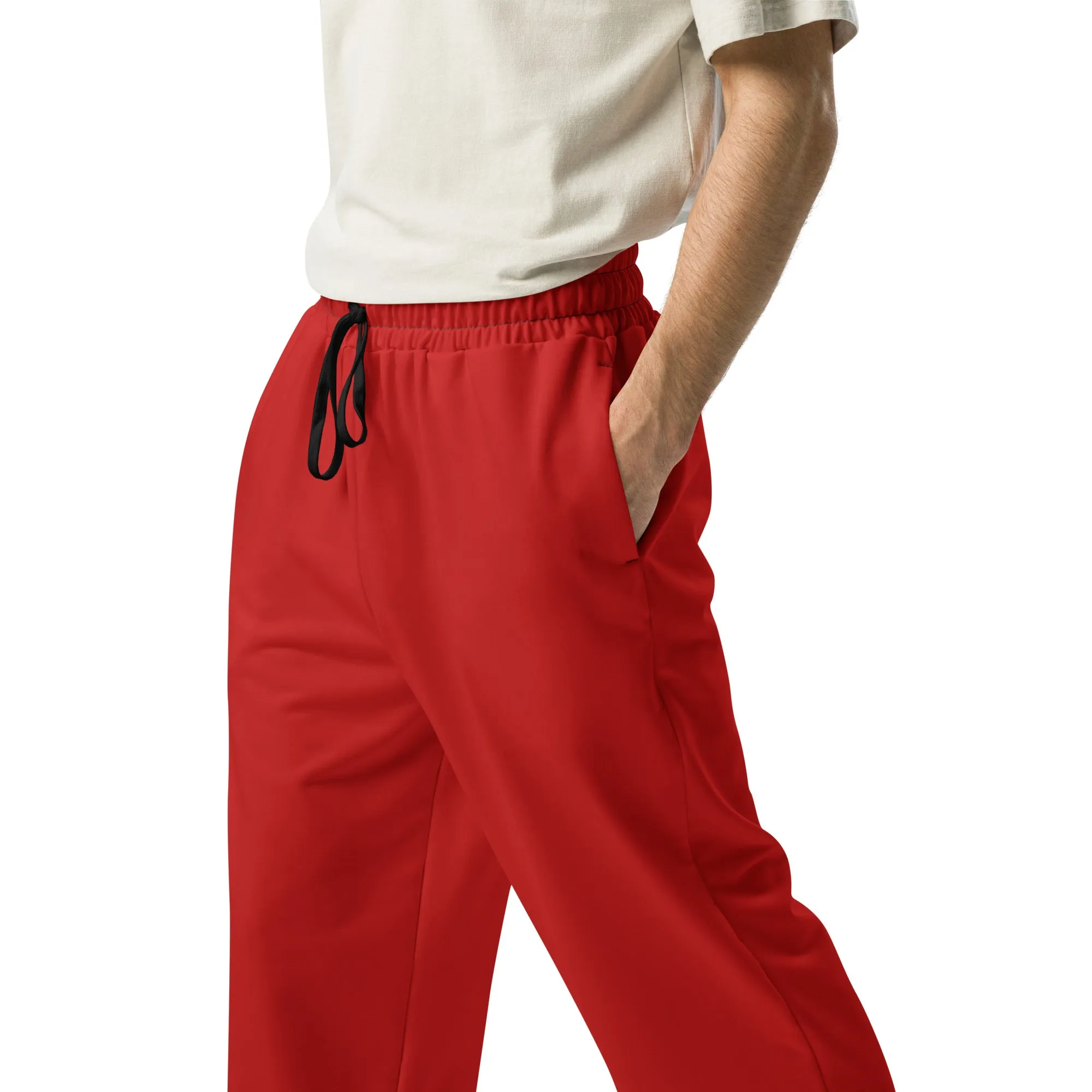 Humble Sportswear™ Corsa Red Wide-leg Joggers