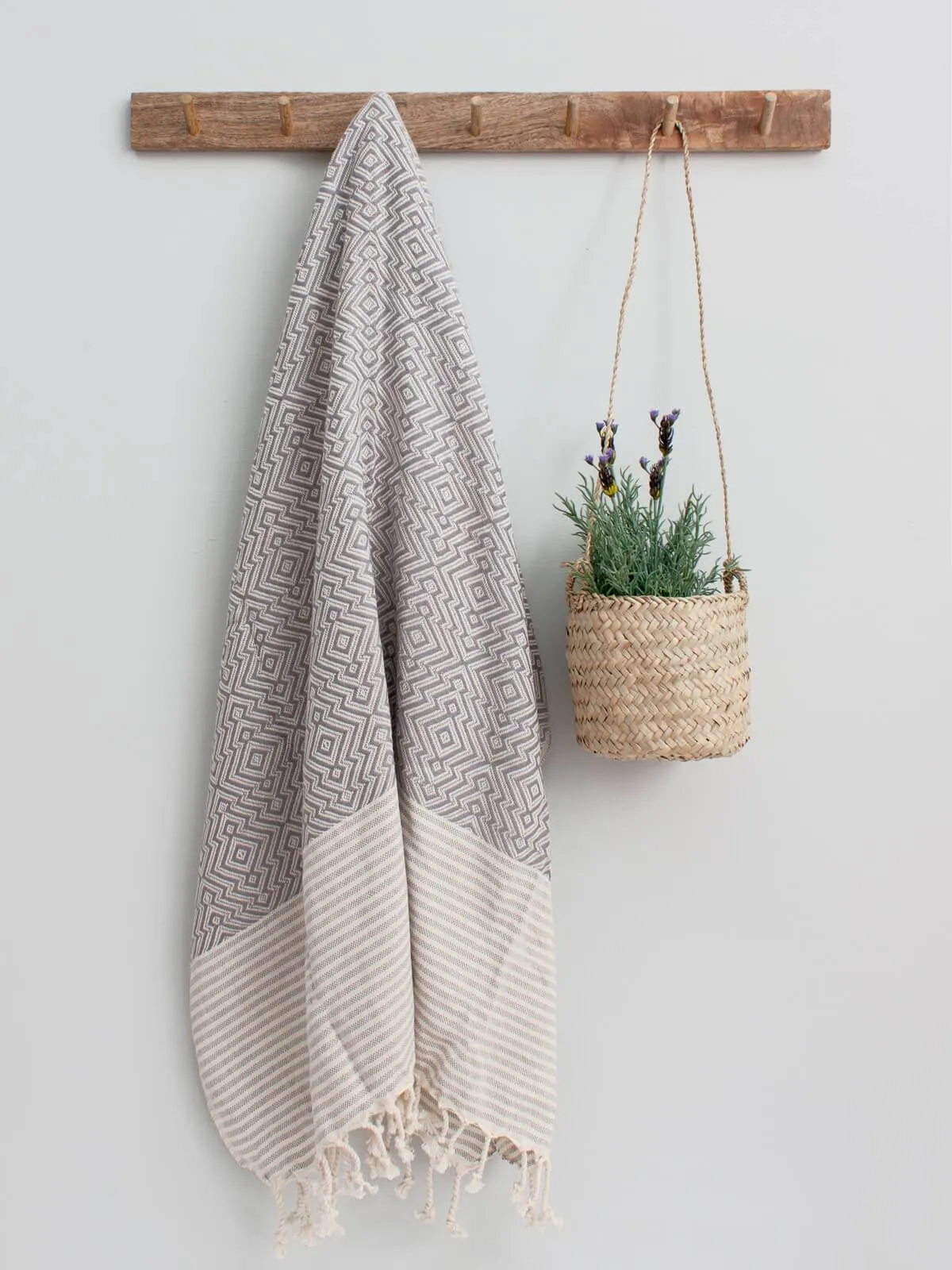 Inca Hammam Towel, Grey (Slight Seconds)