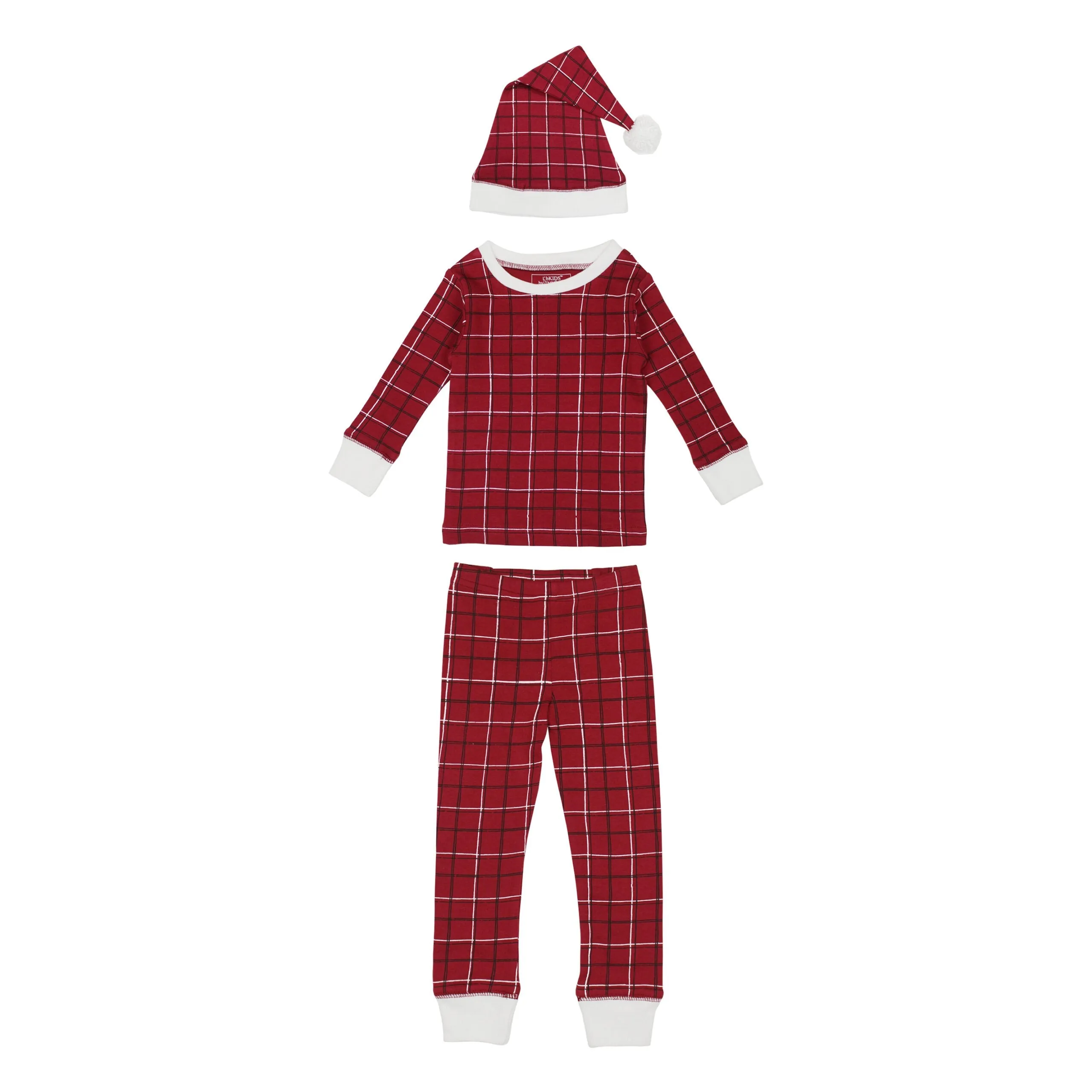 Kids' Organic Holiday PJ & Cap Set