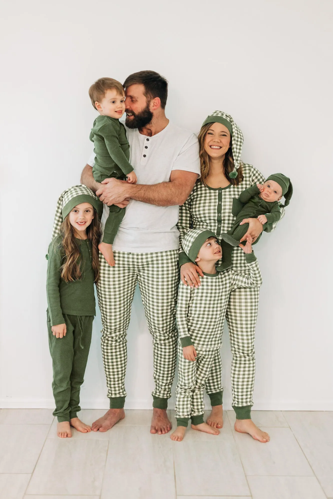 Kids' Organic Holiday PJ & Cap Set