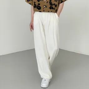 [Korean Style] 3 Colors Ice Silk Casual Wide Pants