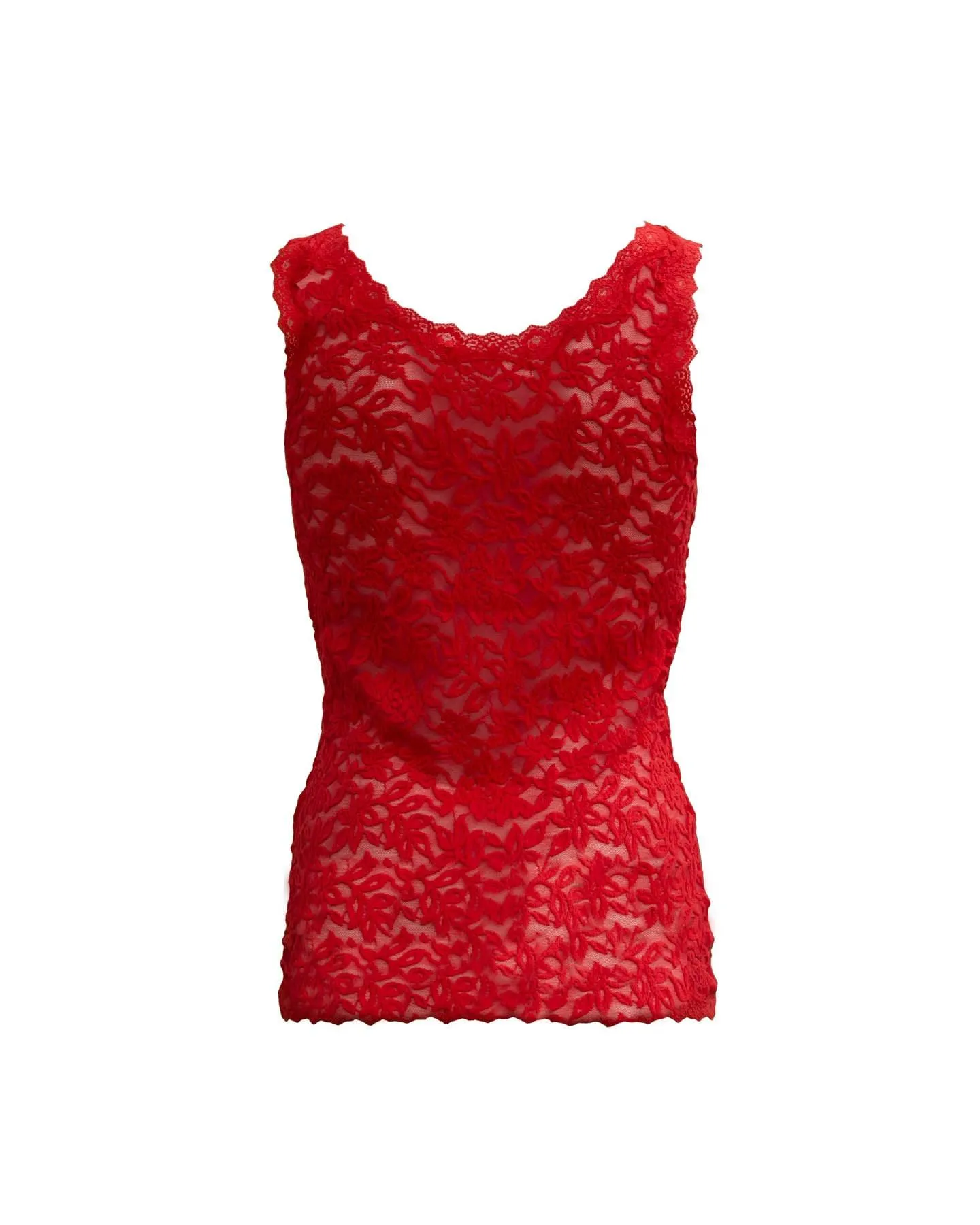 Lace Camisole in Strawberry