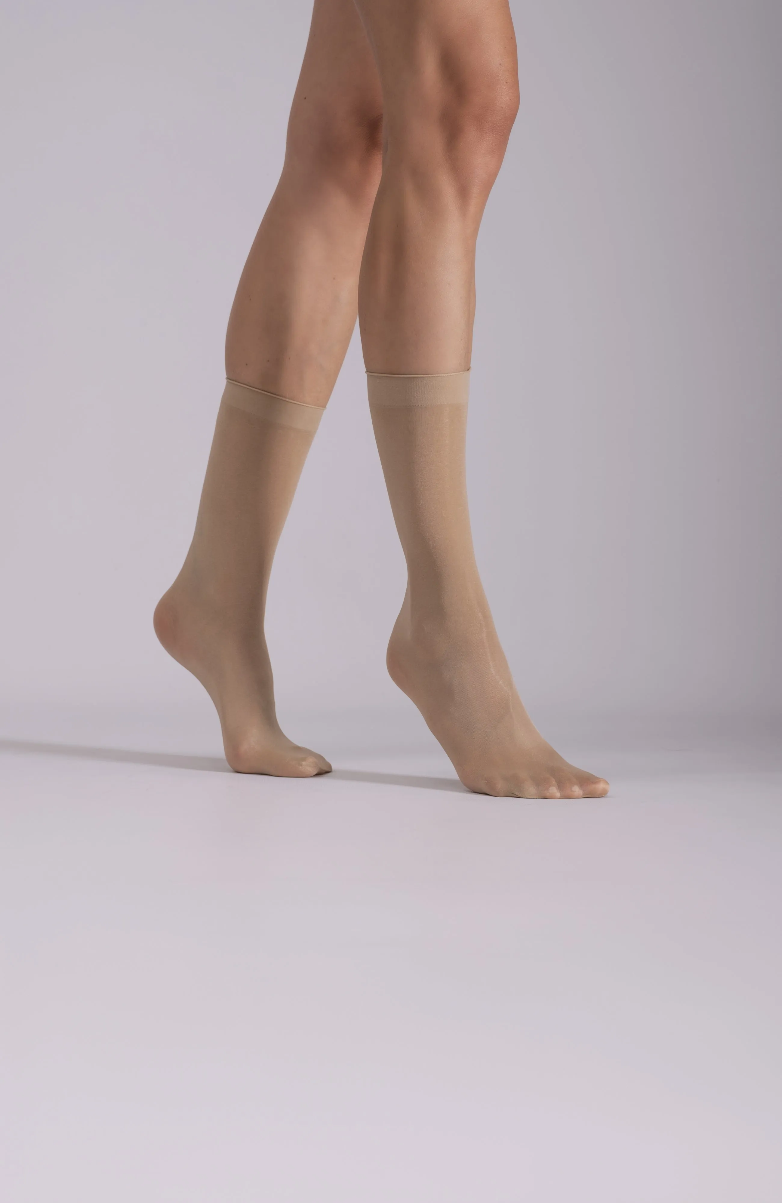 LECHERY® SHEER SOCKS (2 PAIRS) - NATURAL