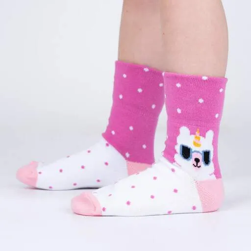 Llama-corn Kid's Crew Socks