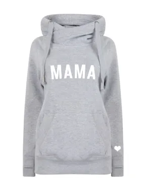 MAMA Bold Luxe Hoodie - Grey