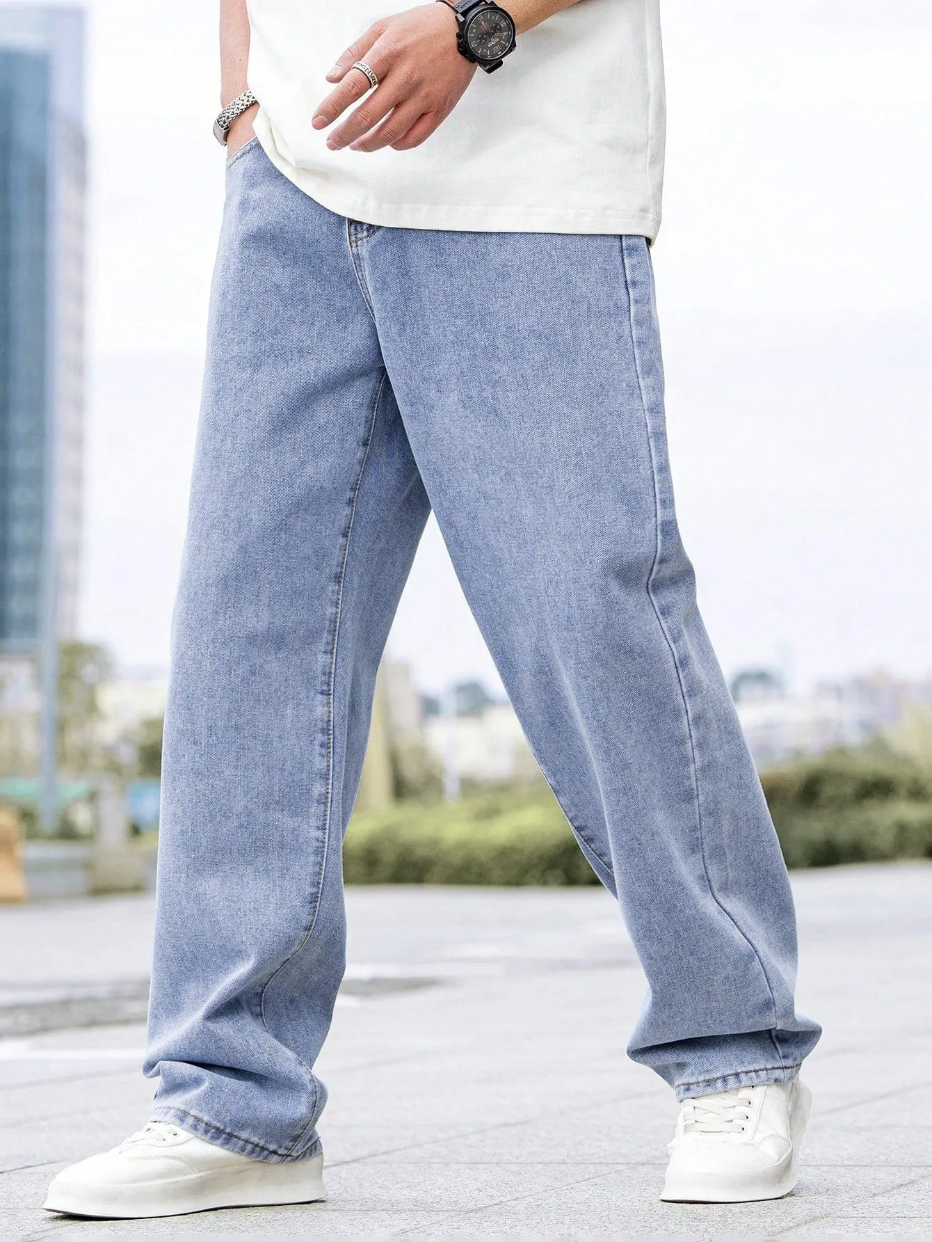 Manfinity Hypemode Men's Straight Leg Jeans