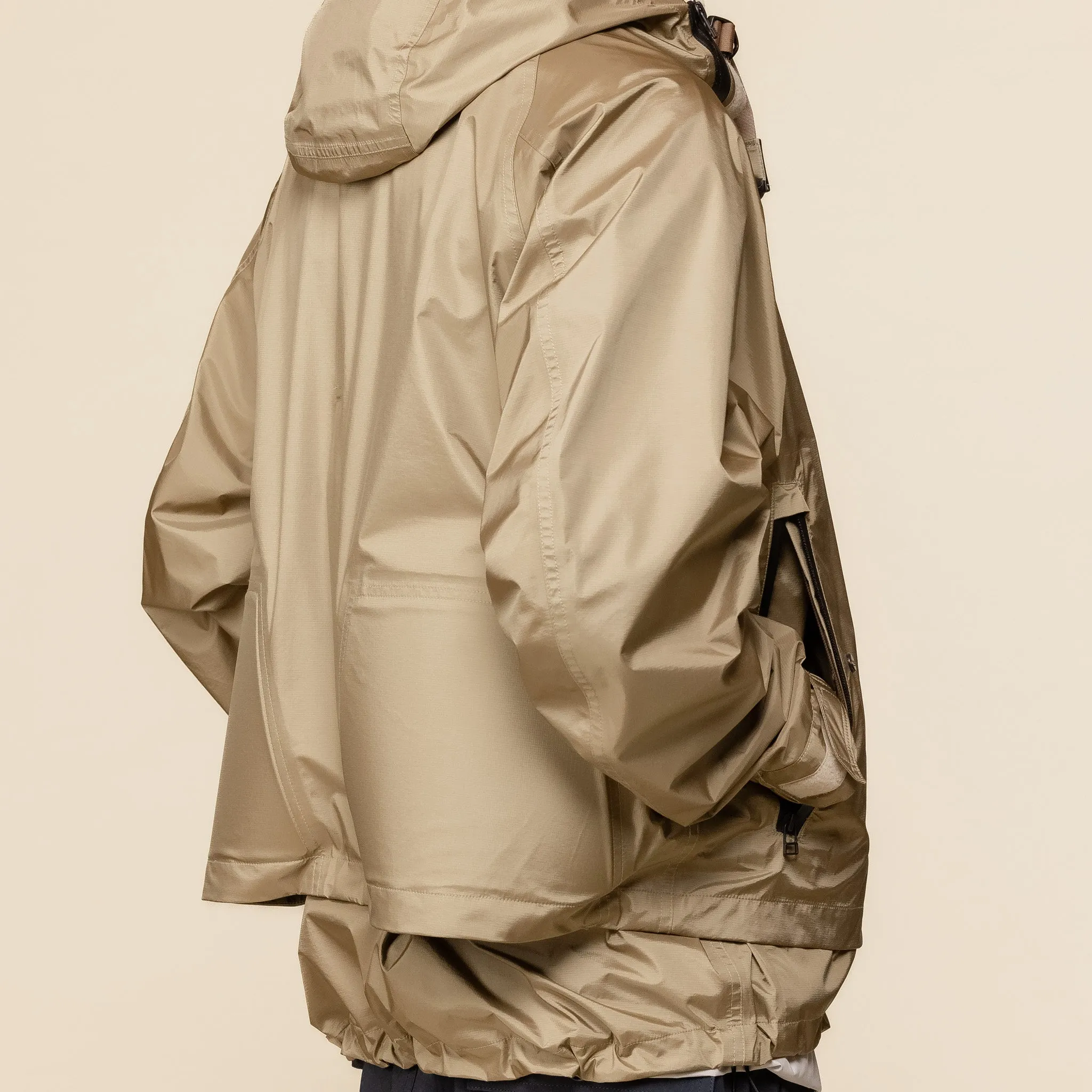 Meanswhile - Air Circulation System Rain Jacket - Coyote