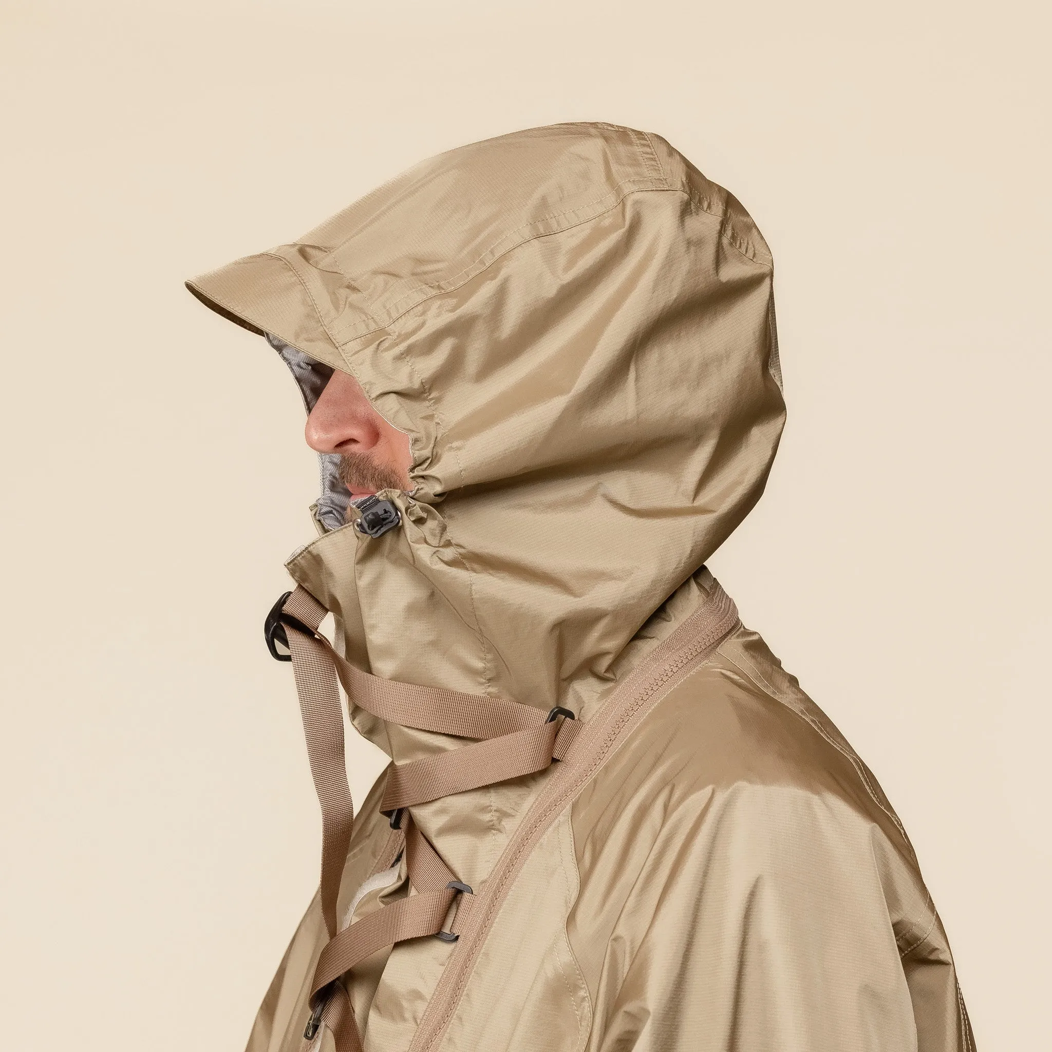 Meanswhile - Air Circulation System Rain Jacket - Coyote