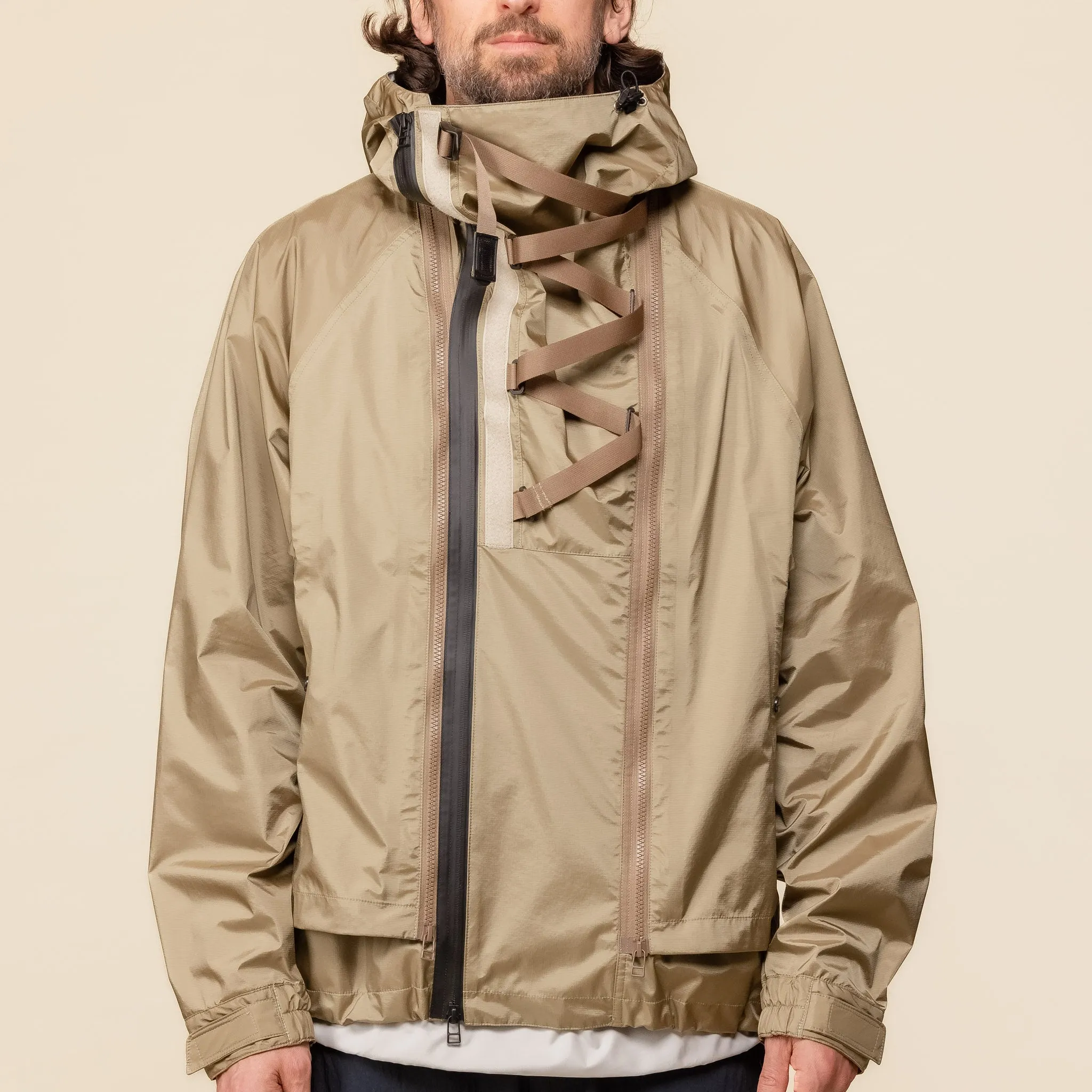 Meanswhile - Air Circulation System Rain Jacket - Coyote