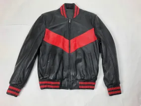 Men's V-Bomber Baseball Jacket [Blk/Red]