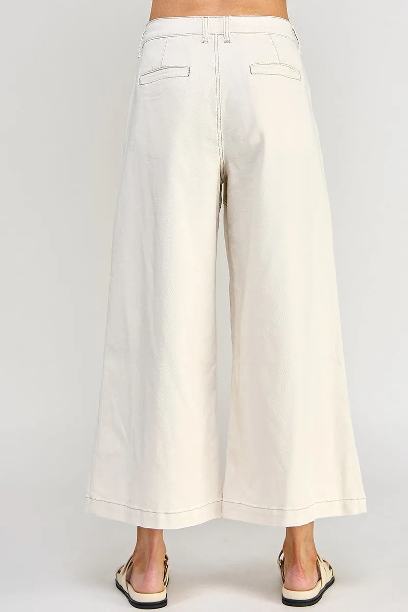 MID RISE FLARE PANTS