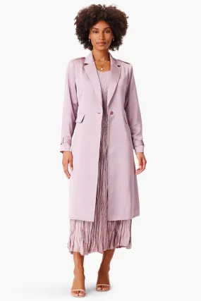 NIC ZOE Blushed Khaki Chic Eve Long Sleeve Trench Coat S241509