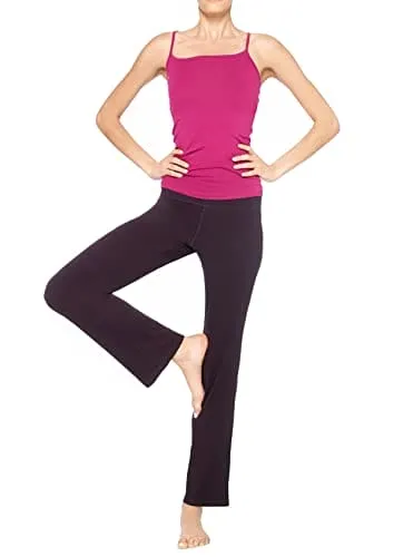 No Nonsense Women's Sport Yoga Pant, Black, Large