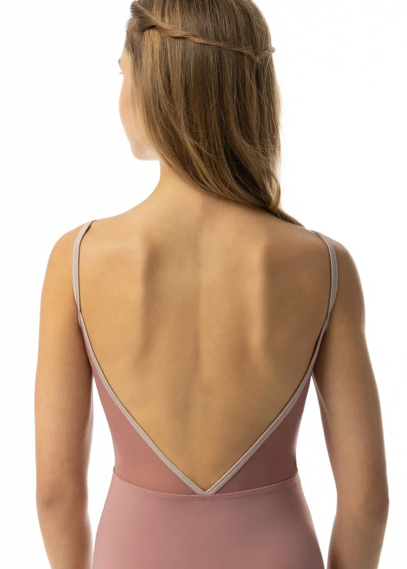 ON SALE Emma Princess Seam Camisole Leotard (Mauve)