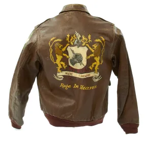 Original U.S. WWII B-24 Rage in Heaven 852nd Bomb Squadron Named A-2 Flight Jacket