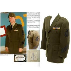 Original U.S. WWII Navy Aviation Chief Petty Officer Winter Uniform Jacket - As Seen in Book