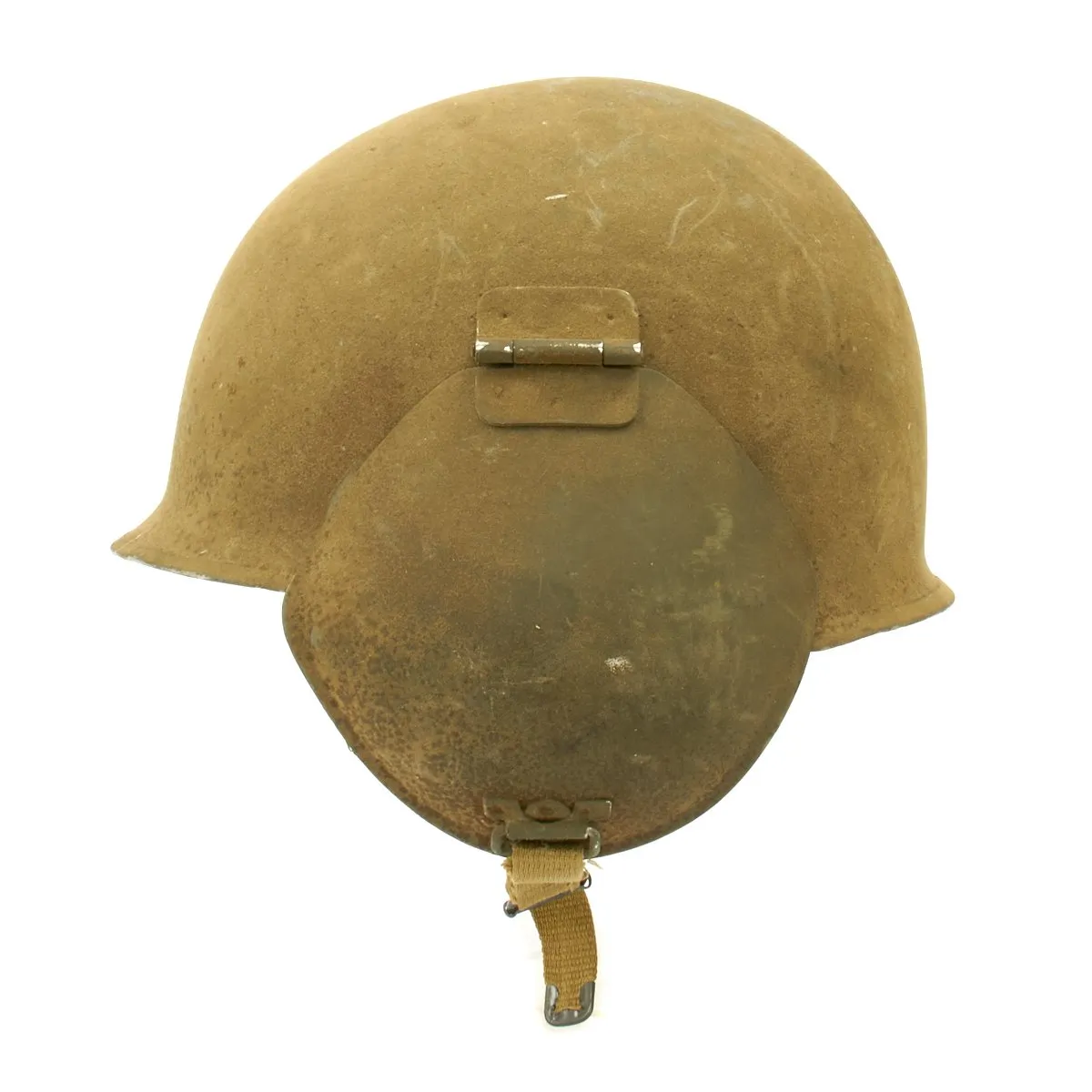 Original U.S. WWII USAAF Bomber Crew M3 Steel FLAK Helmet - Complete