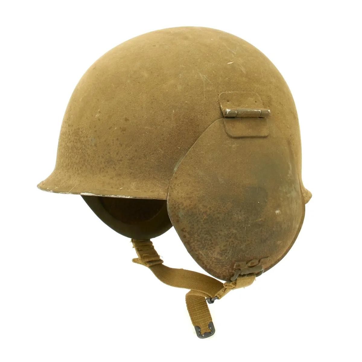 Original U.S. WWII USAAF Bomber Crew M3 Steel FLAK Helmet - Complete