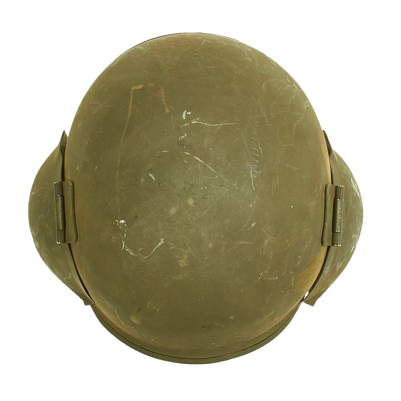 Original U.S. WWII USAAF Bomber Crew M5 Steel FLAK Helmet - Complete