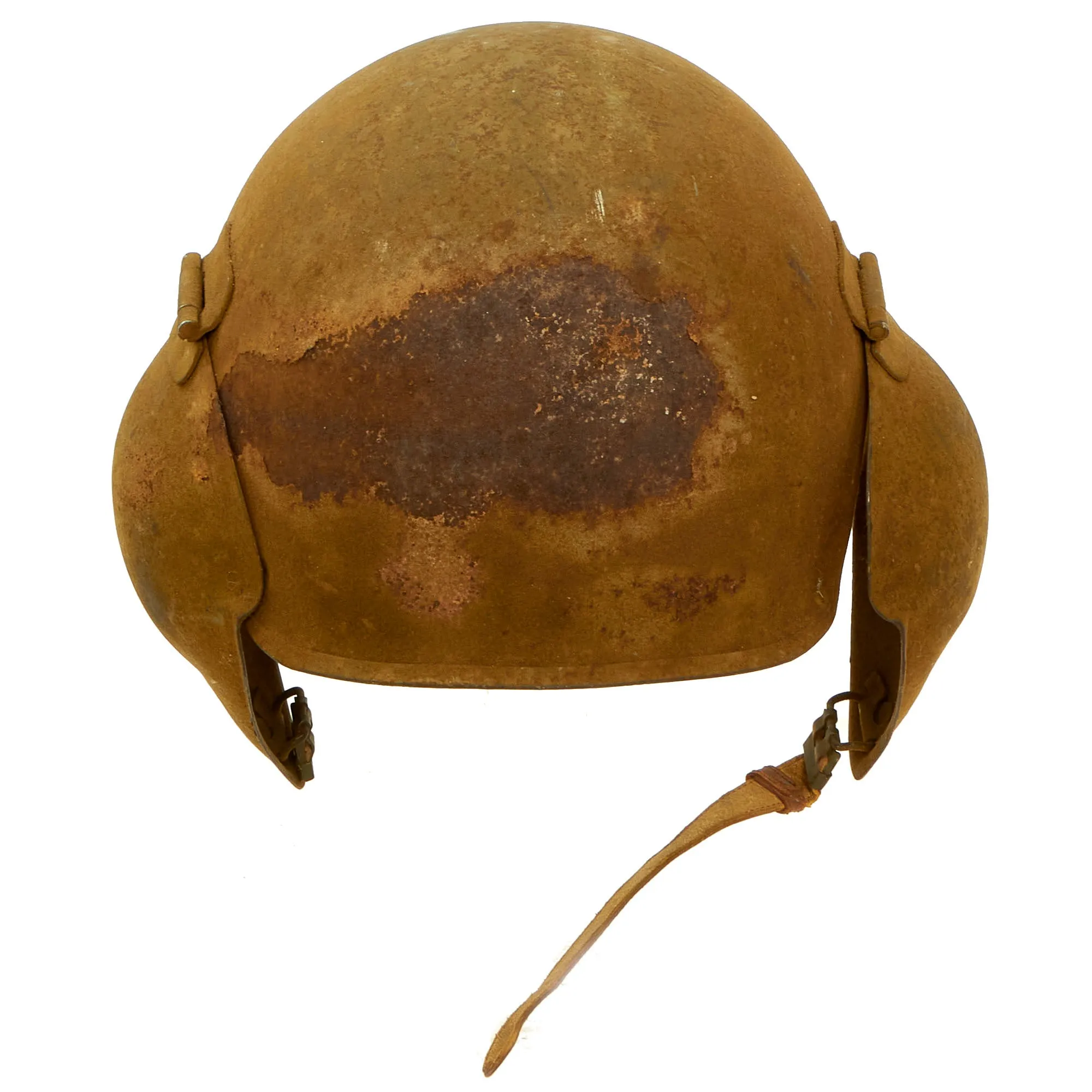 Original U.S. WWII USAAF Bomber Crew M5 Steel FLAK Helmet with Complete Liner