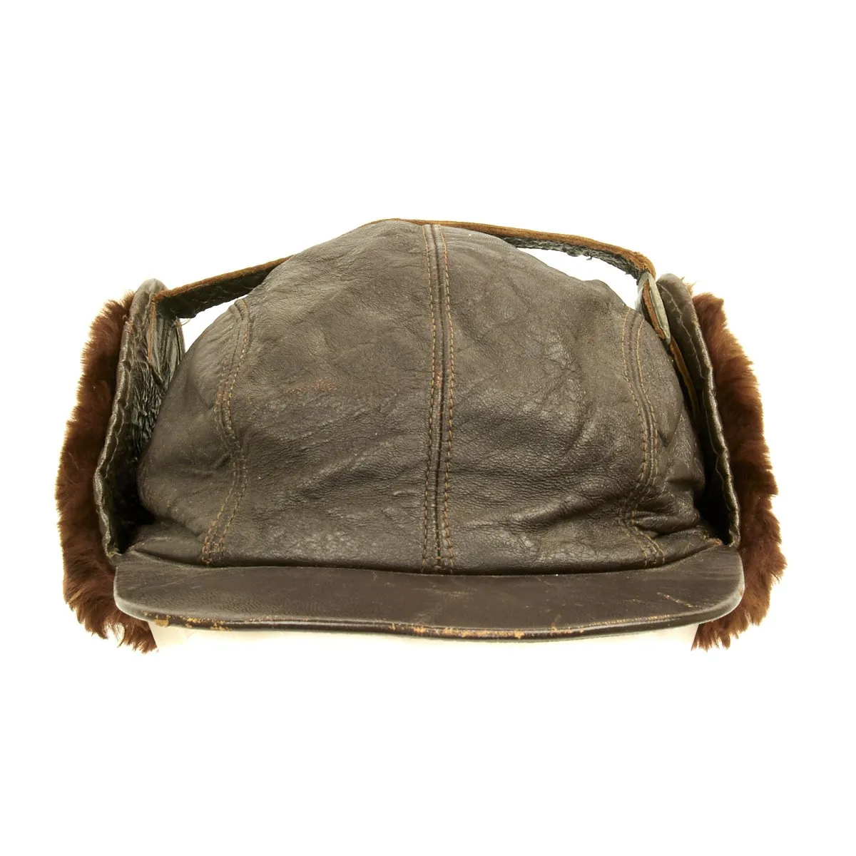 Original U.S. WWII USAAF British Made B-2 Style Winter Flying Cap