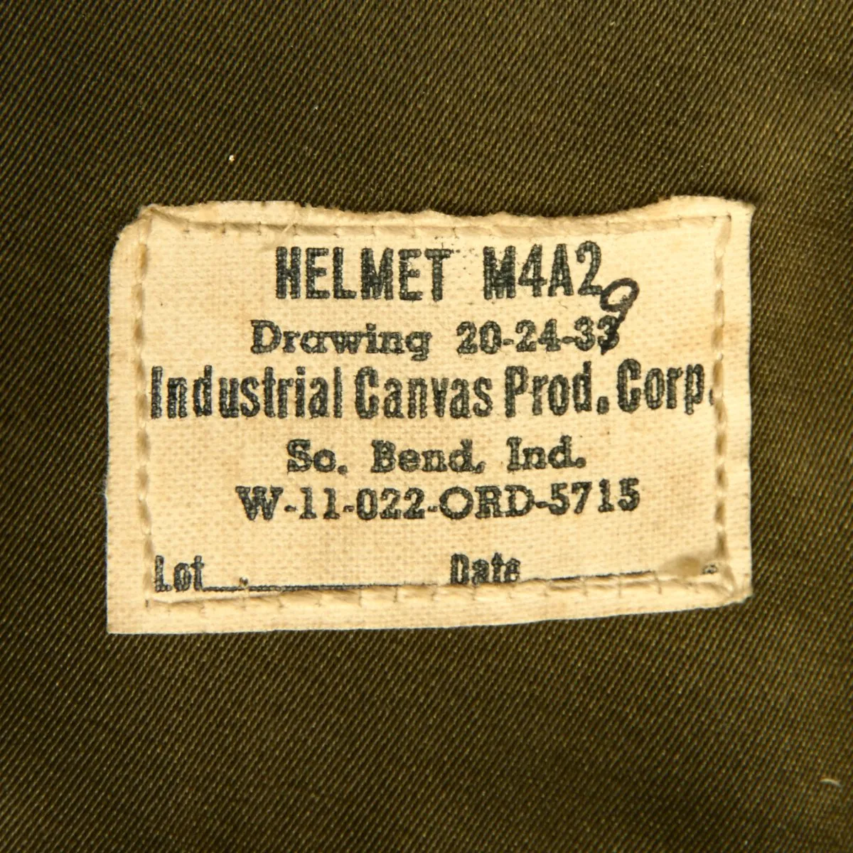 Original U.S. WWII USAAF M4A2 Flak Helmet