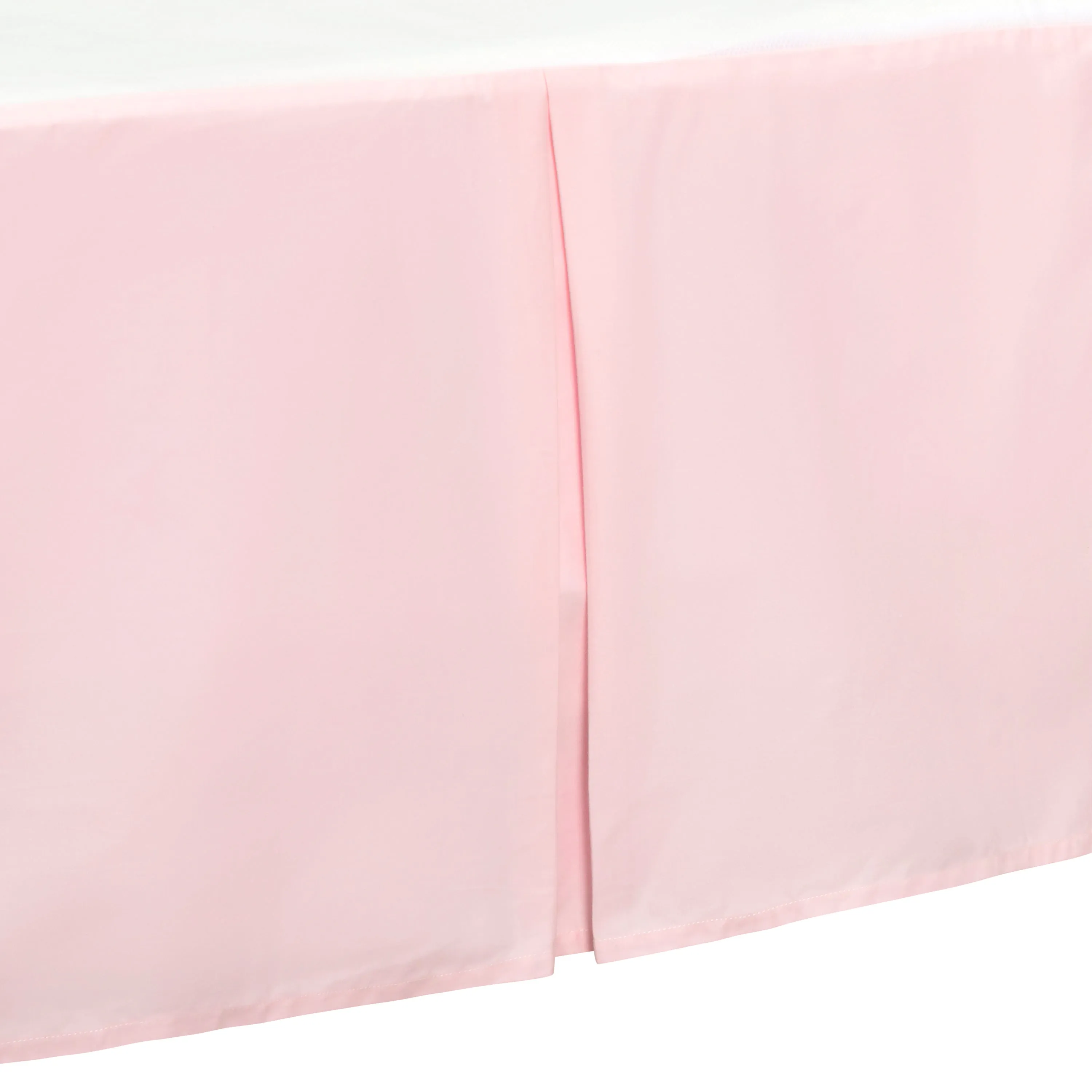 Pink Pleated Crib Skirt