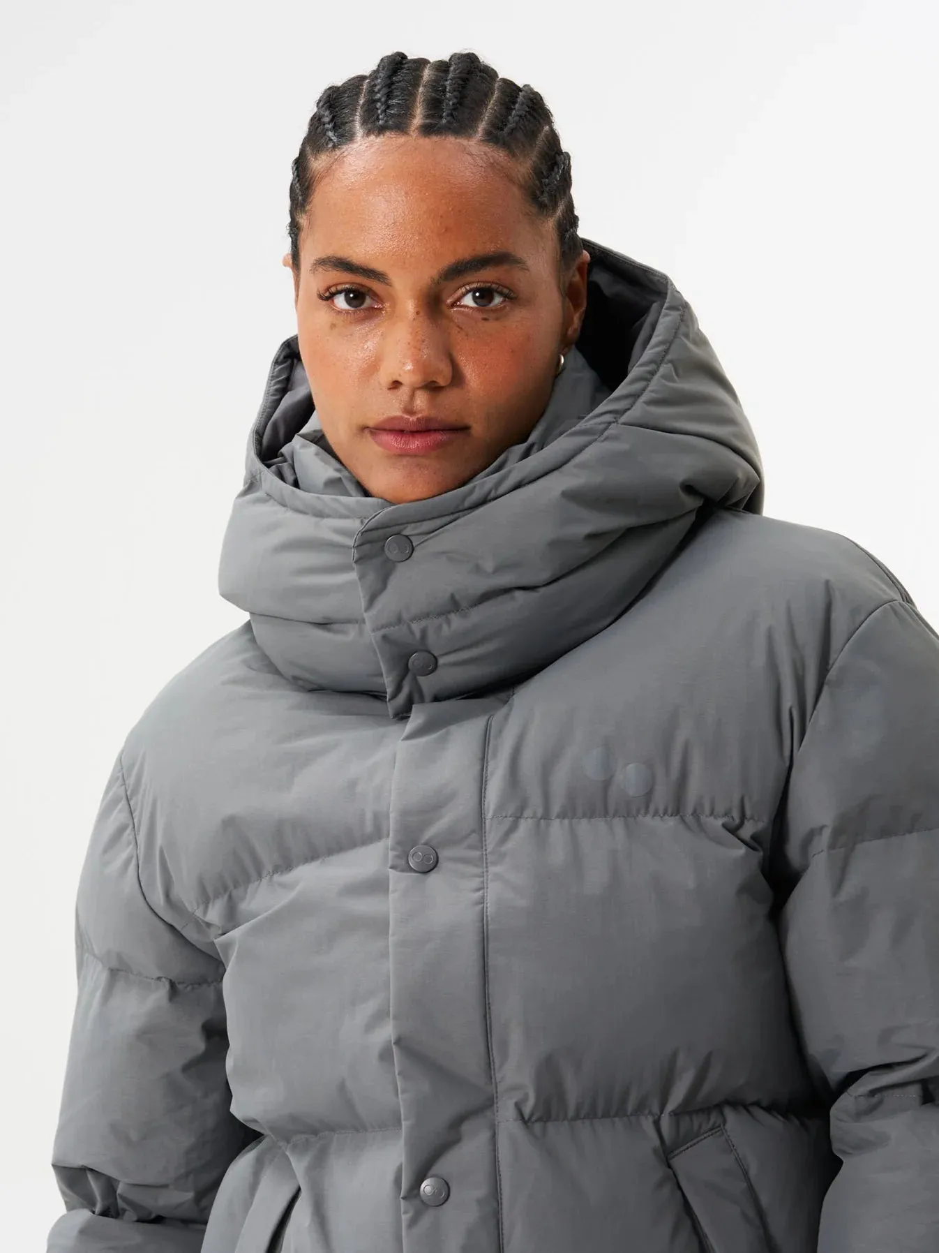 pinqponq Puffy Parka Women Storm Grey