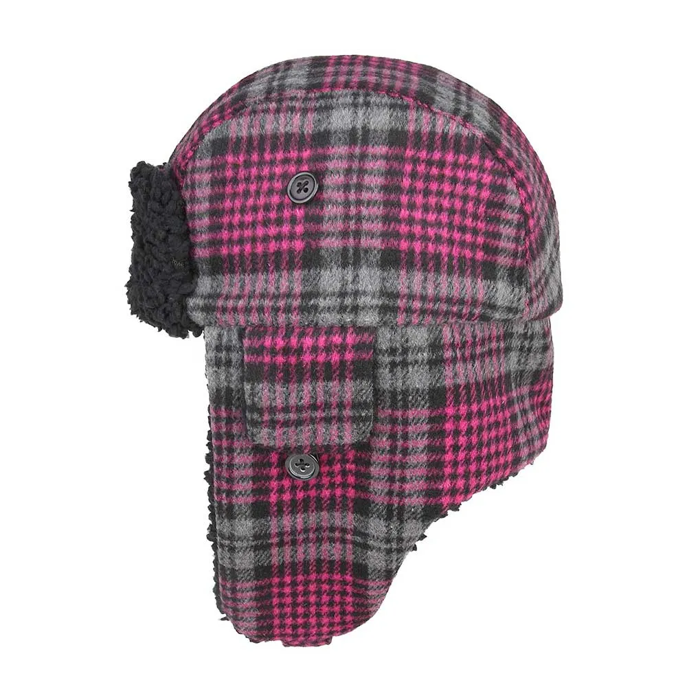 Plaid Bomber Hat