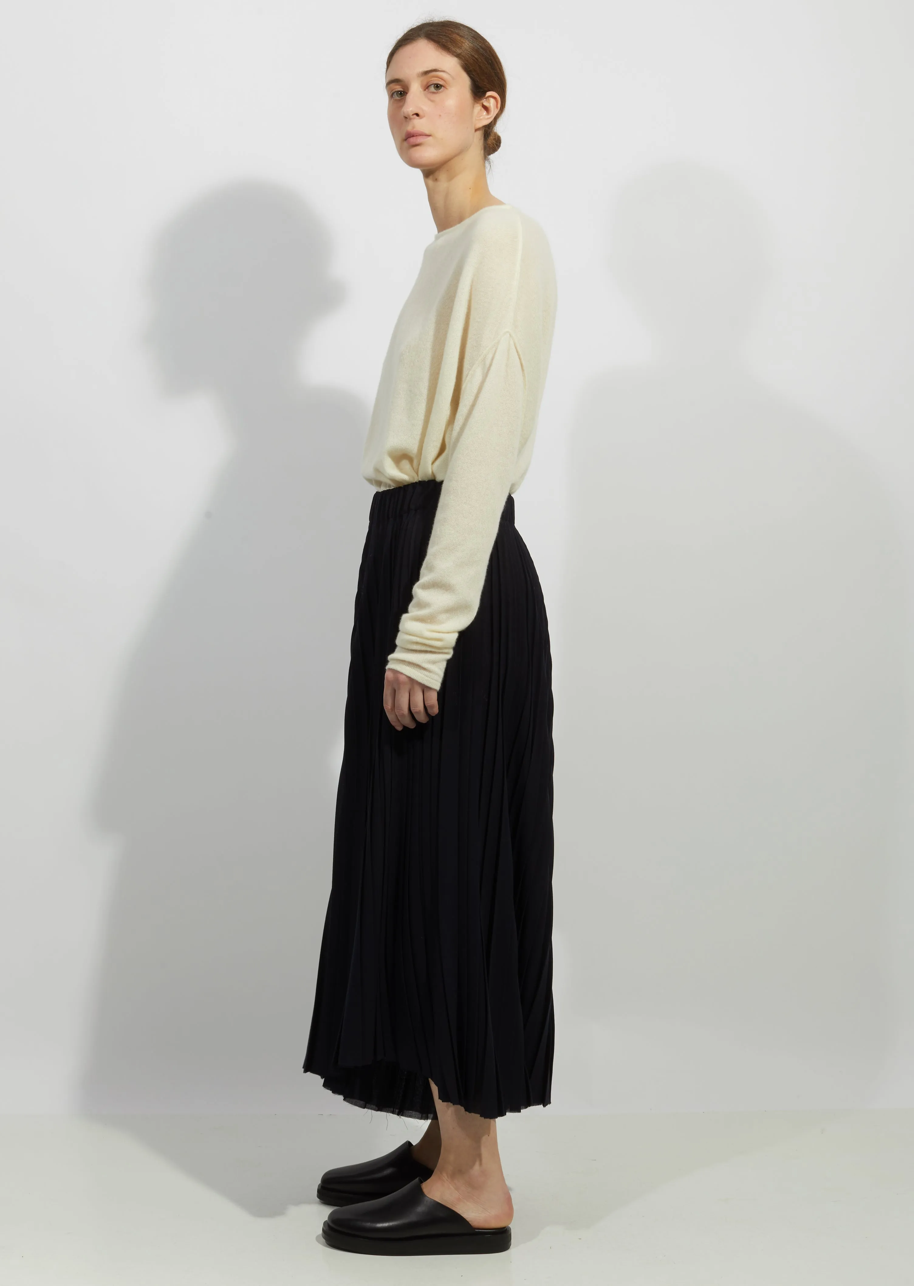 Pleated Wool Pants