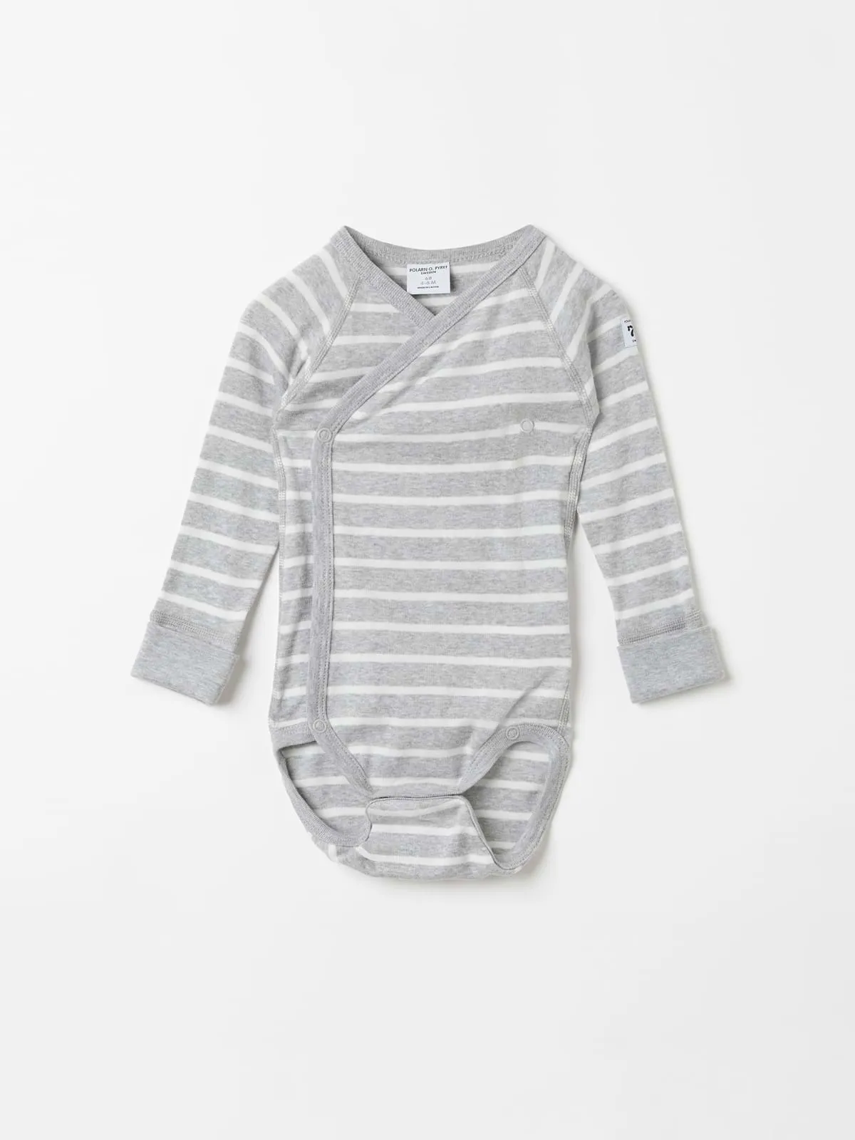 PO.P Stripe Wraparound Newborn Babygrow