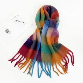 Pre Order:  Assorted Plaid Fringe Scarves