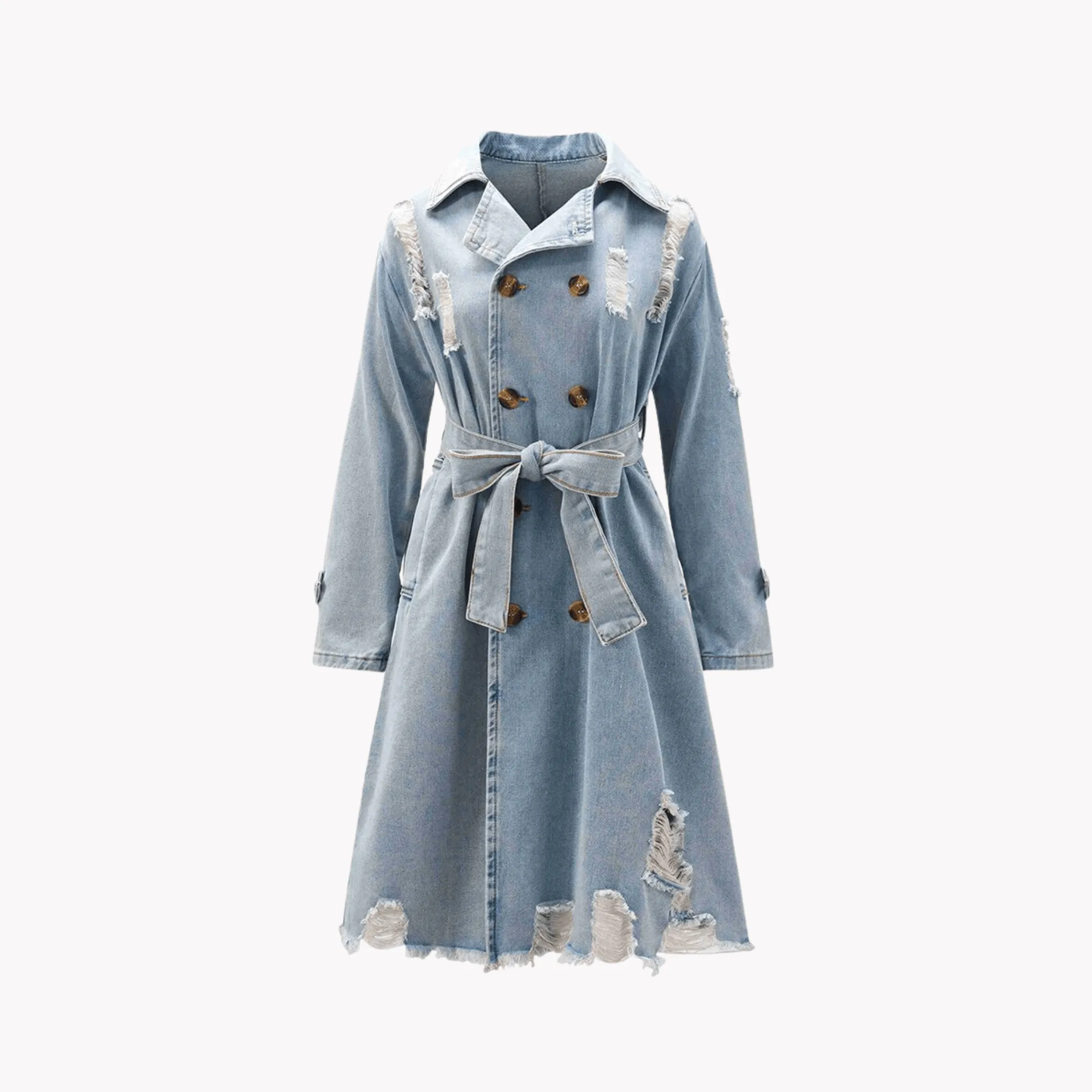 Pre Order:  Denim Trench Coat