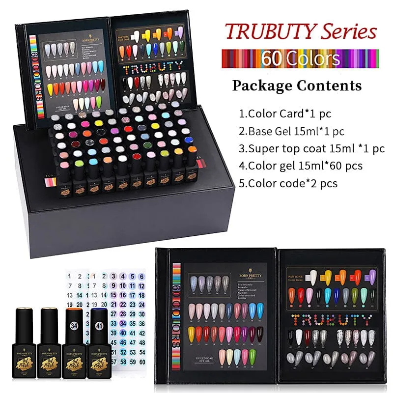 Pro 60 Colours Gel Polish Kit Trubuty Series Born Pretty