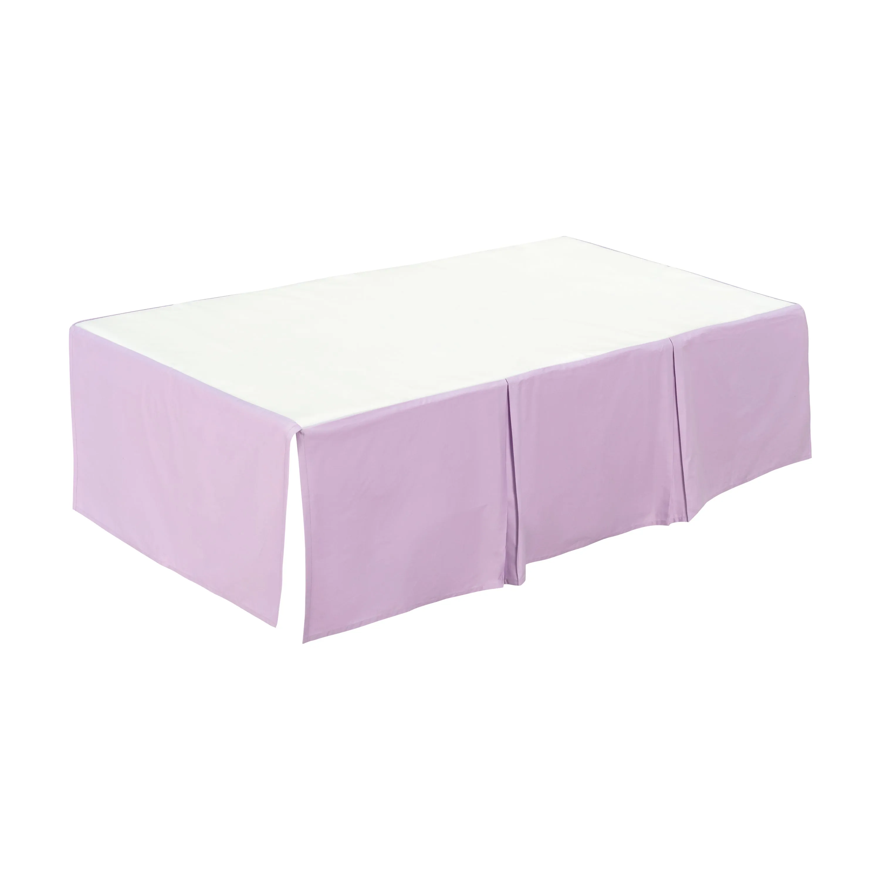 Purple Pleated Crib Skirt