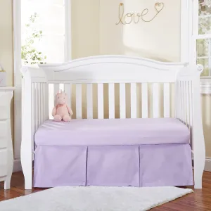 Purple Pleated Crib Skirt